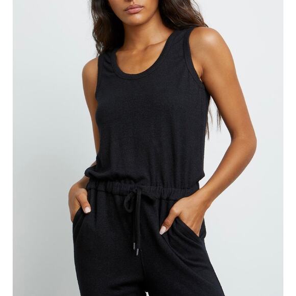 RAILS Becky Lounge Sleeveless Romper Jumpsuit Black Large L - Picture 13 of 13